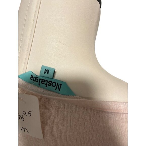 NWT nostalgia dolman sleeve poleyester blouse pink vneck top - Picture 4 of 8